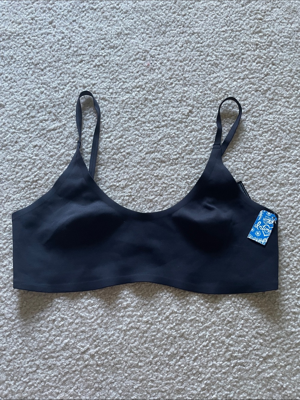Free People Intimates Black Seamless Bralette, Size XL NWT